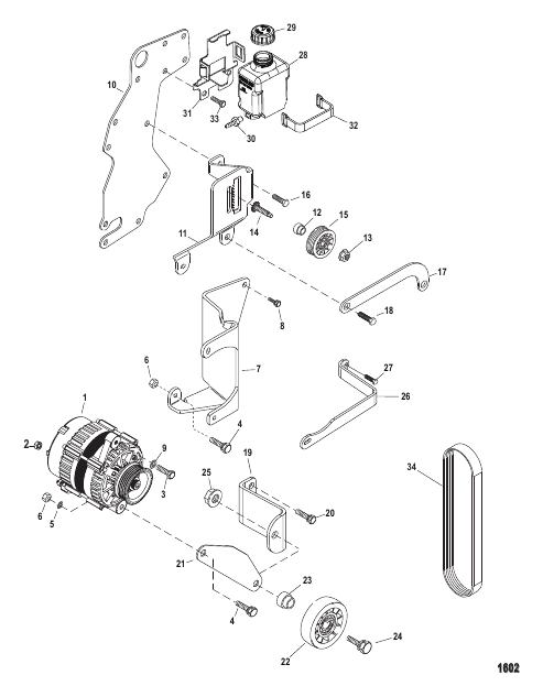 Alternator And Brackets