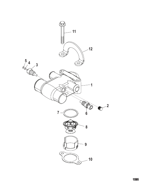 Thermostat And Housing (Multi Point Drain)