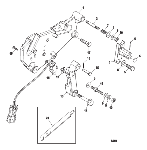 Shift Bracket (Bravo Engines)