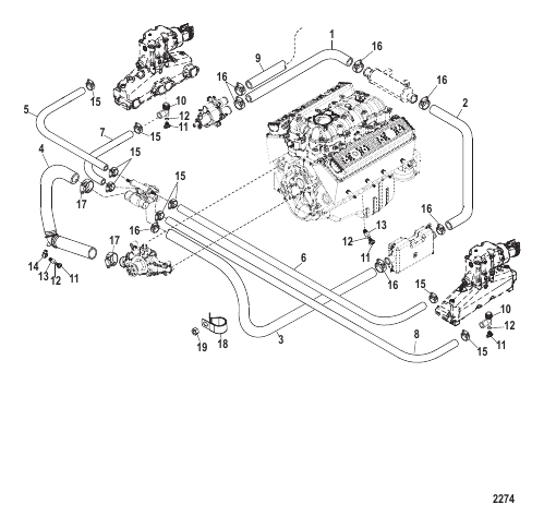 Standard Cooling System (Manual Drain)