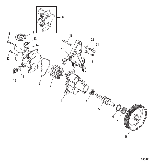 Sea Water Pump Assembly