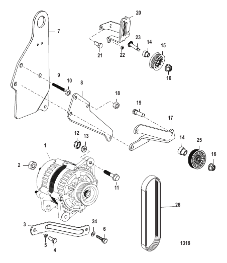 Alternator And Brackets