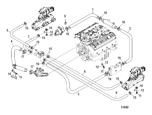 Standard Cooling System (Manual Drain)