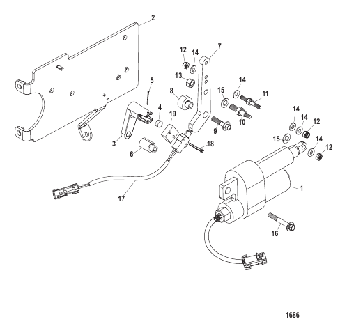 Shift Bracket (Digital Throttle and Shift)