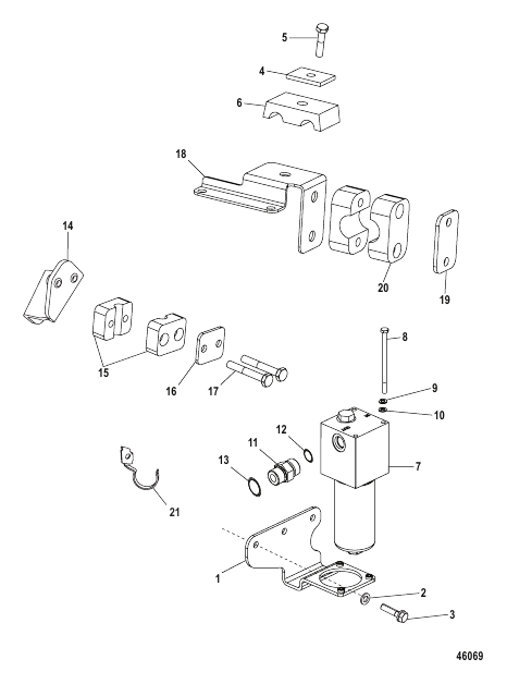 AXIUS Steering Fluid Filter (HP) SN 1A349743 and Up, Gen I