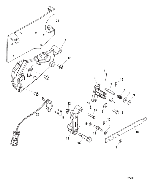 Shift Bracket Mechanical Shift