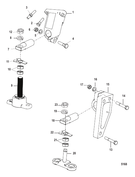 Transmission and Engine Mounting (BORG WARNER 5000)