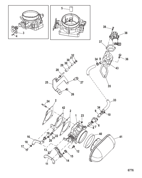 Throttle Body Mechanical Throttle, Shift