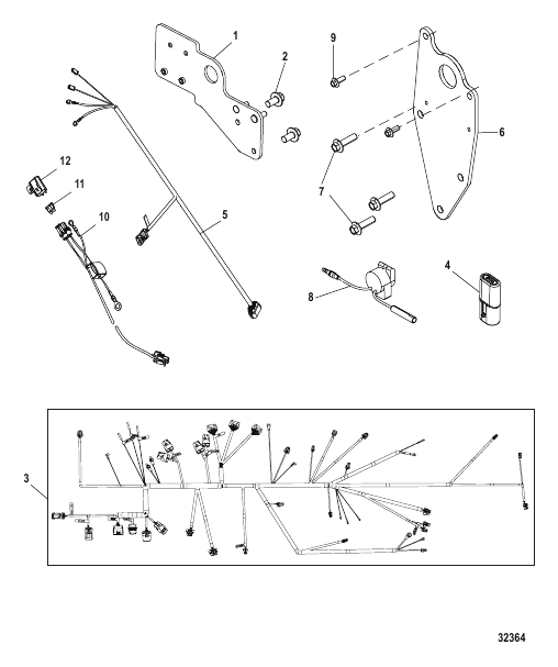 Wiring Harness and Lifting Brackets