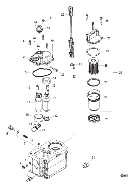 Fuel Module Components -Bravo (SN 1A380209 & Below)