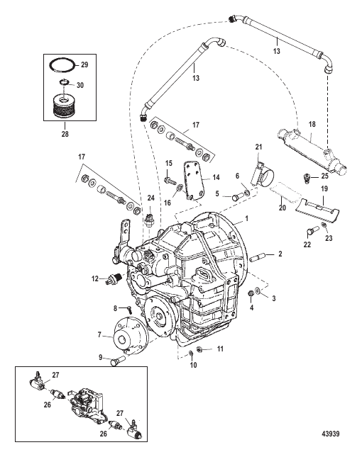 Transmission and Related Parts (Hurth 630/800)