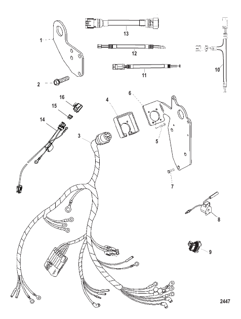 LIFTING BRACKETS AND WIRING HARNESS