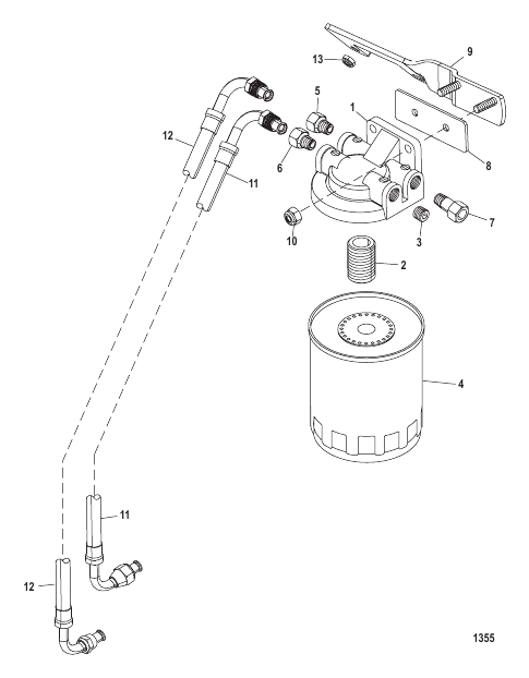 Fuel Filter 350 Mag SN-0M311443/MX6.2L SN-0M311052 - Below