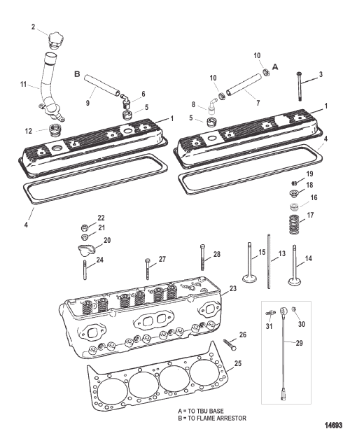 Cylinder Head And Rocker Cover