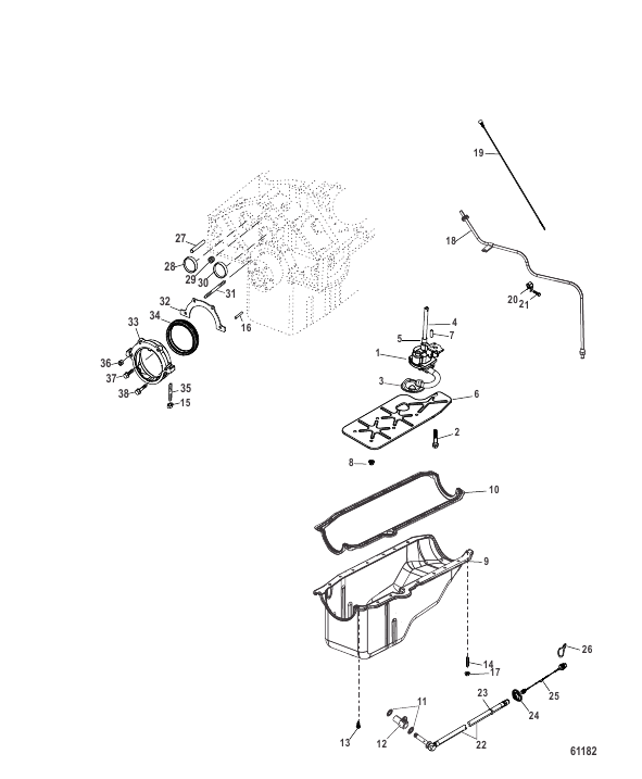 Oil Pan Oil Pump and Rear Oil Seal