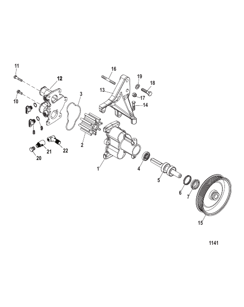 Sea Water Pump Assembly (Closed Cooling)