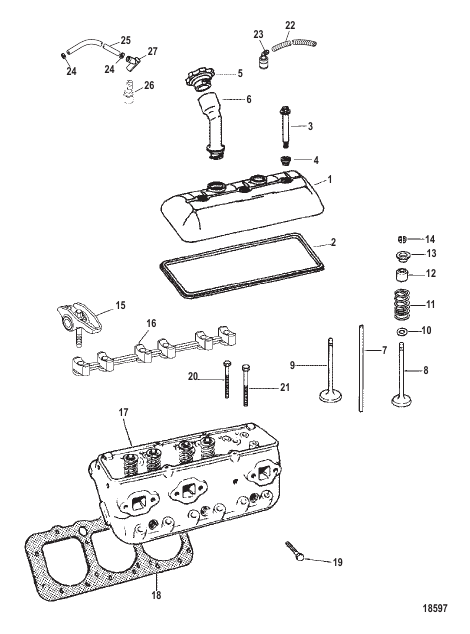 Cylinder Head and Rocker Cover
