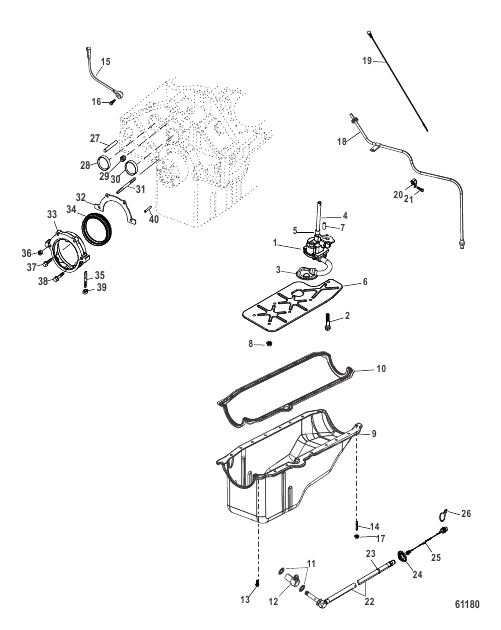 Oil Pan Oil Pump and Rear Oil Seal