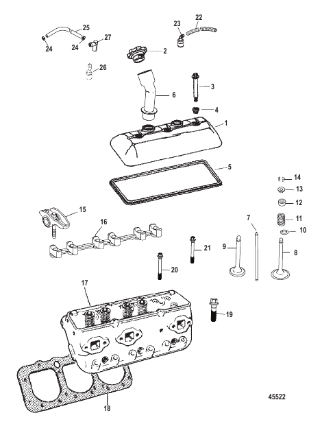 Cylinder Head and Rocker Cover