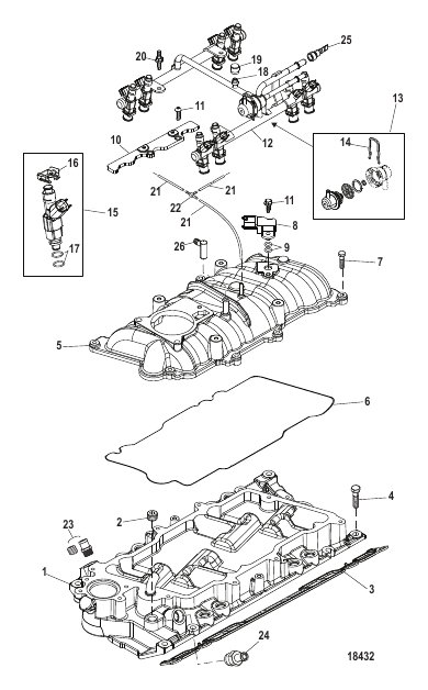 Intake Manifold and Fuel Rail