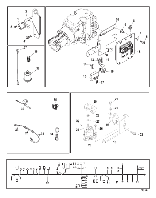 Electrical Components (Mechanical Throttle and Shift)