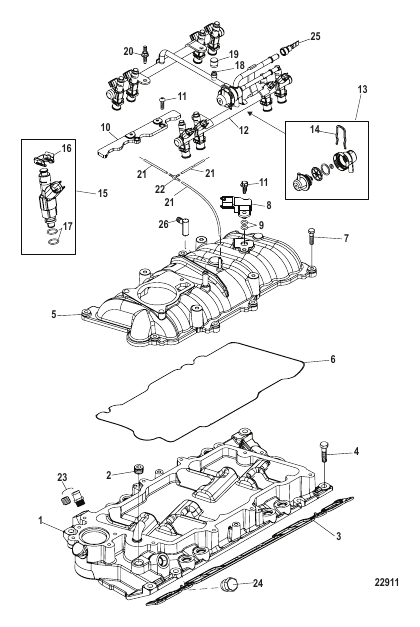 Intake Manifold and Fuel Rail