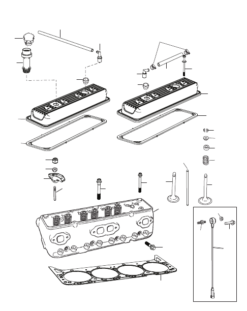 Cylinder Head and Rocker Cover