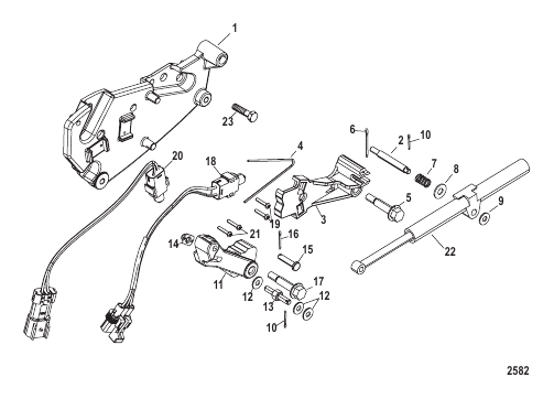 Shift Bracket (ALPHA)(SN-0M660000 and Up)
