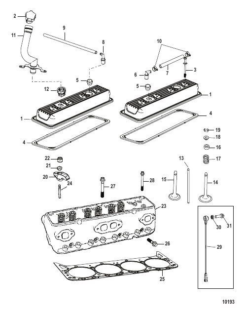 Cylinder Head and Rocker Cover