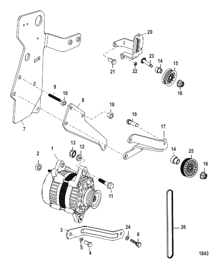 Alternator and Brackets