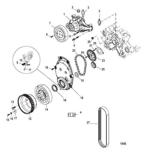 Front Cover And Circulating Pump