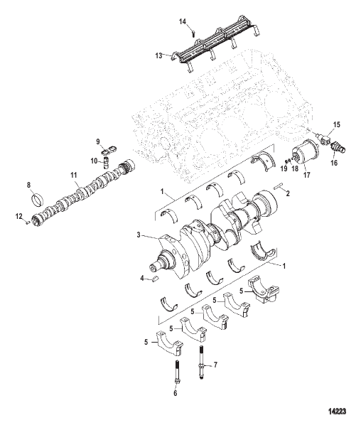 Cylinder Block Camshaft And Crankshaft