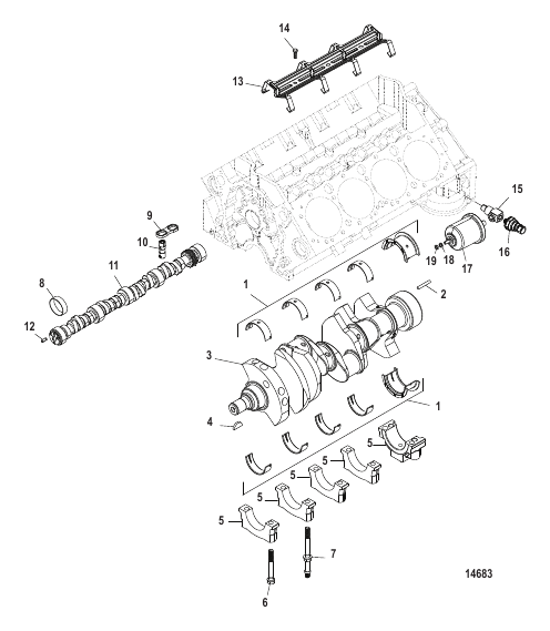 Cylinder Block Camshaft And Crankshaft
