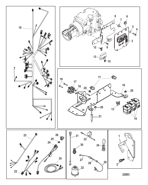 Electrical Components Mechanical Throttle and Shift