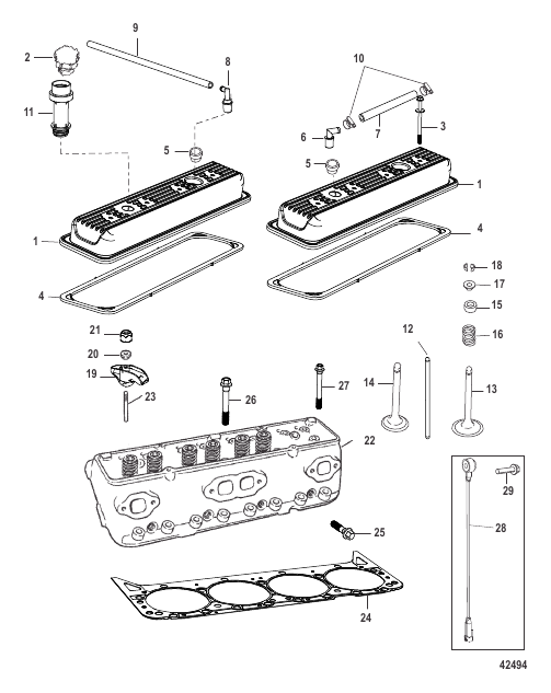 Cylinder Head and Rocker Cover
