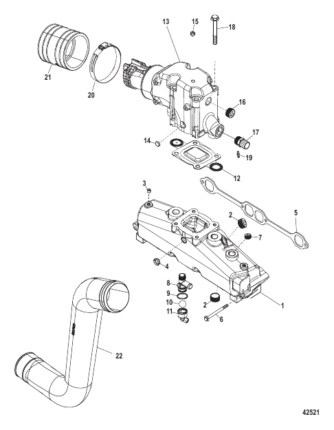Exhaust Manifold Elbow And Pipes