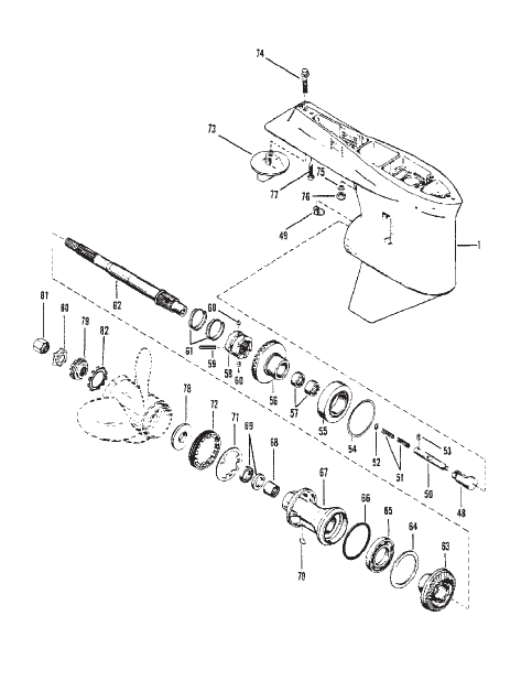 Gear Housing Propeller Shaft