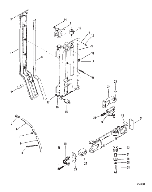 COWL MOUNTING BRACKET
