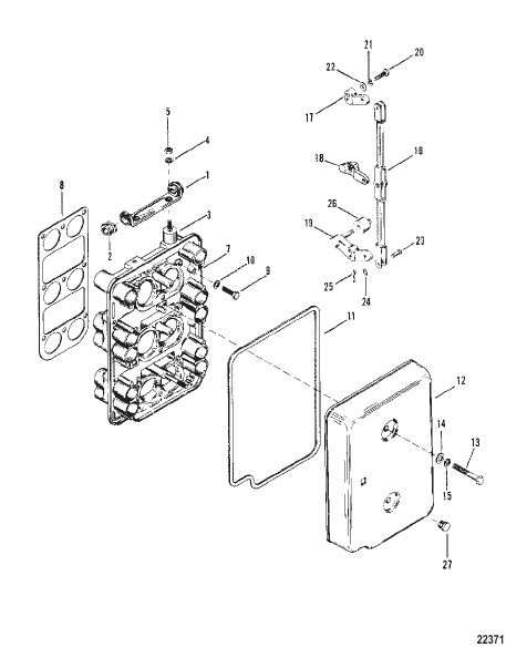 CHOKE PLATE AND THROTTLE LEVERS