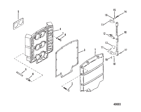 CHOKE PLATE AND THROTTLE LEVERS (S/N-C239553 AND UP)