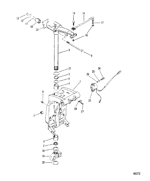 SWIVEL BRACKET AND STEERING ARM