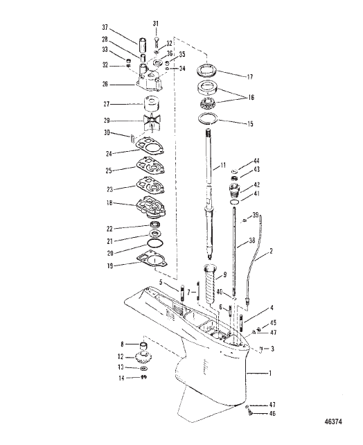Gear Housing Driveshaft
