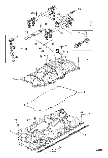 Intake Manifold and Fuel Rail