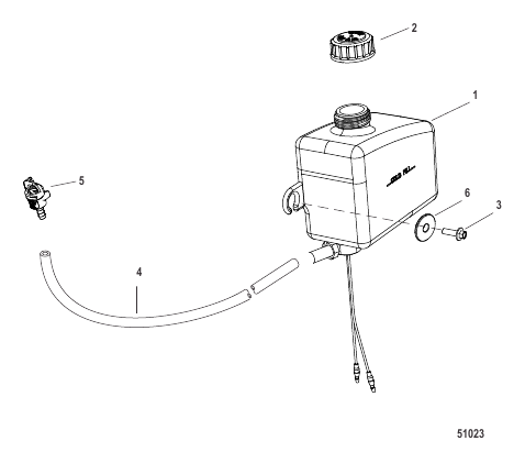 Drive Lube Reservoir Assembly (2A041665 & up)
