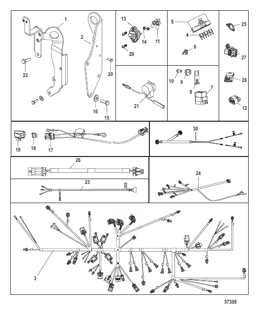 Wiring Harness and Lifting Brackets