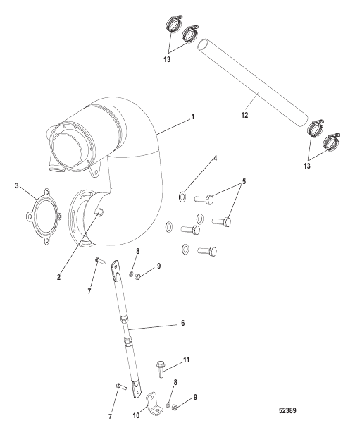 Riser, Exhaust QSB 5.9