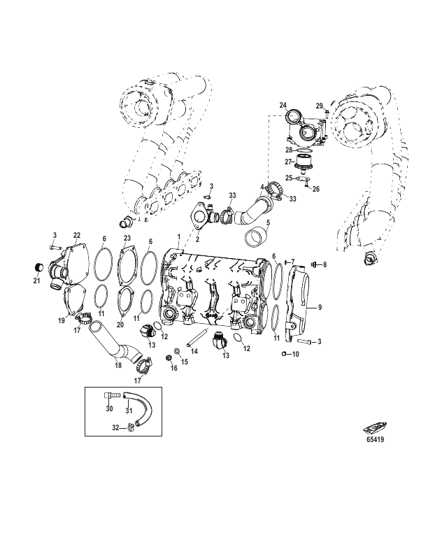 Cooling Components 1100 0M977826 and Below