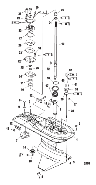 Gear Housing Driveshaft