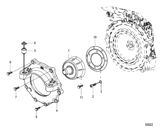 Flywheel Housing Cover (Sterndrive)
