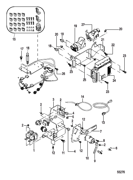 Electrical Components Control Module and Brackets